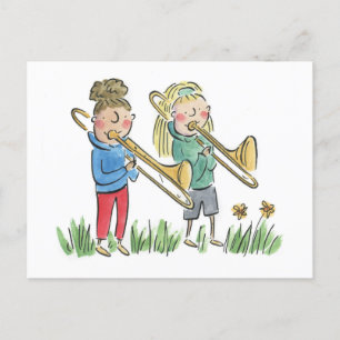 Carte Postale Trombone