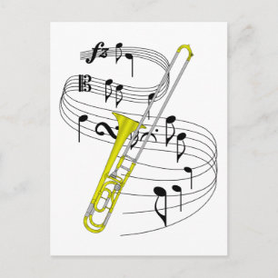 Carte Postale Trombone