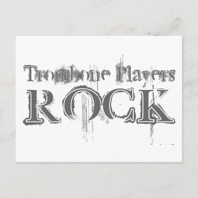 Carte Postale Trombone Players Rock (Devant)
