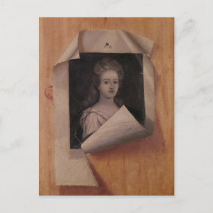 Carte Postale Trompe - l ' portrait d'oeil de Madame
