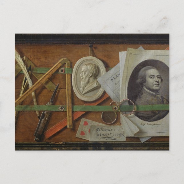 Carte Postale Trompe l'Oeil, 1785 (Devant)