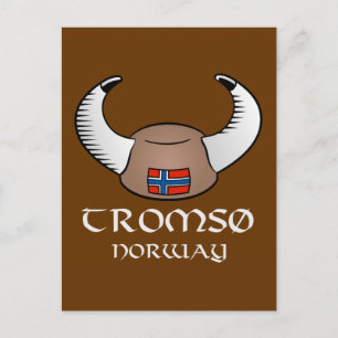 Carte Postale Tromso Norvège Viking Casquette