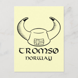 Carte Postale Tromso Norvège Viking Casquette