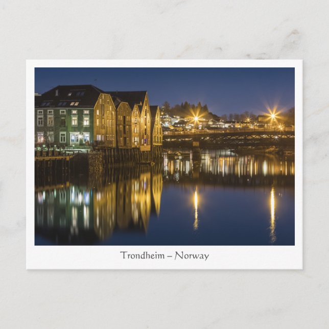 Carte Postale Trondheim Norvège (Devant)