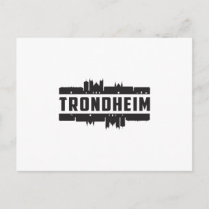 Carte Postale Trondheim Norway City Skyline Cityscape Trip Cadea