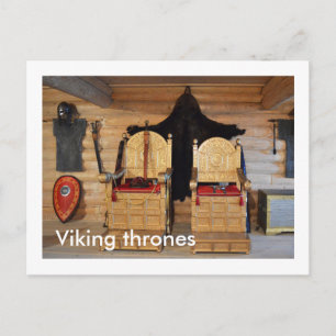 Carte Postale Trône viking