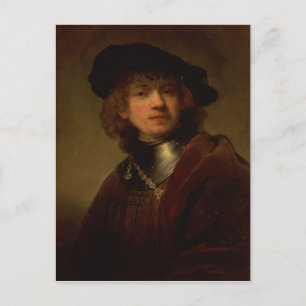 Carte Postale Tronie' d'un jeune homme avec Gorget et Beret