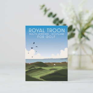 Carte Postale Troon South Ayrshire Écosse Golf