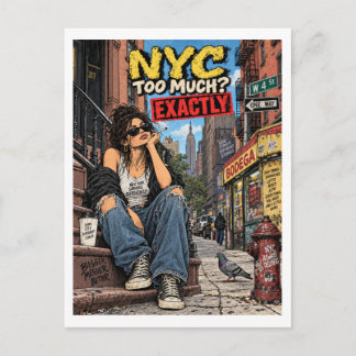 Carte Postale Trop de NYC ? EXACTEMENT