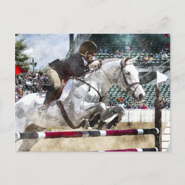 Carte Postale Trop facile Hunter Jumper Show Jumper (Devant)