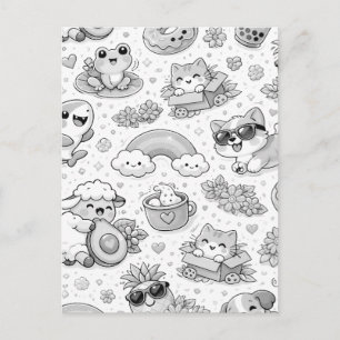 Carte Postale Trop mignon pour gérer ! 💖 Petits moments doux &