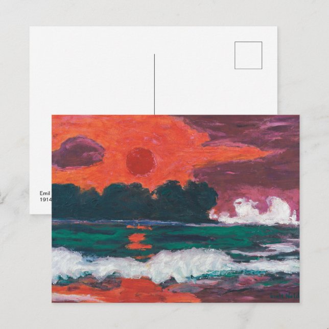 Carte Postale Tropensonne | Emil Nolde | (Devant / Derrière)