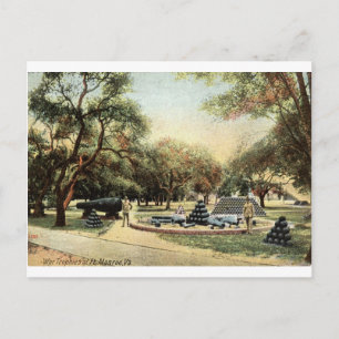Carte Postale Trophées De Guerre, Ft. Monroe Virginia 1914 Vinta