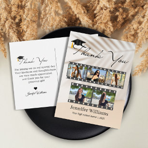 Carte Postale tropical 5 photos filmstrip merci diplôme