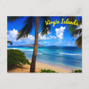 Carte Postale Tropical Caribbean British Virgin Islands Beach