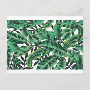 Carte Postale Tropical Glam Banana Motif feuille