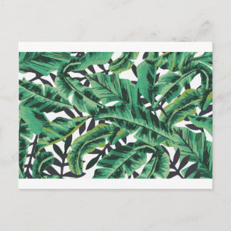 Carte Postale Tropical Glam Banana Motif feuille