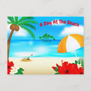 Carte Postale Tropical Island Beach Getaway