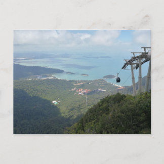 Carte Postale Tropical Island Panorama with Cable Car
