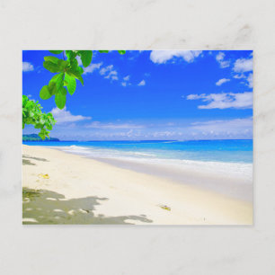 Carte Postale Tropical Island Retraite Sur White Sandy Beach
