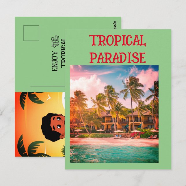 Carte postale Tropical Paradise Beach Hotel (Devant / Derrière)