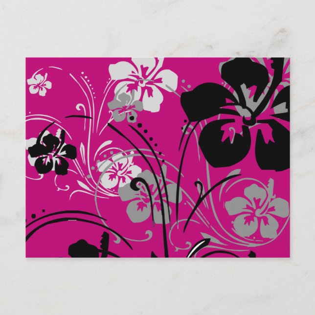 Carte postale Tropical Serenade (Rose) (Devant)