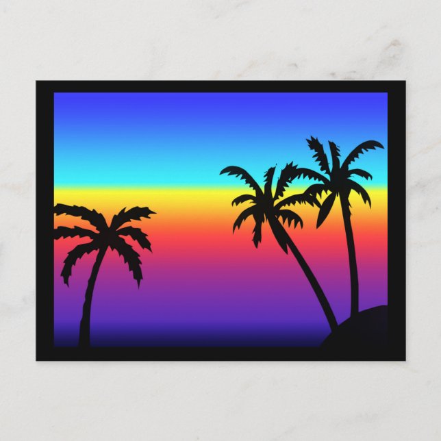 Carte postale Tropical Sunset (Devant)