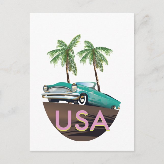 Carte Postale Tropical USA (Devant)
