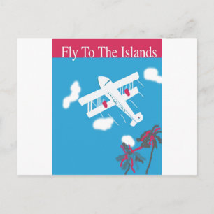 Carte Postale Tropical Vintage Air Travel
