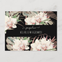 Tropical White Orchid Floral Soyez ma servante