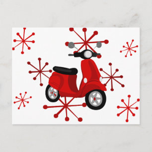 Carte Postale Trottinette rouge