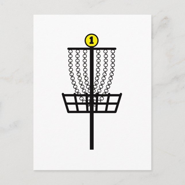 Carte Postale Trou de golf de disque (Devant)