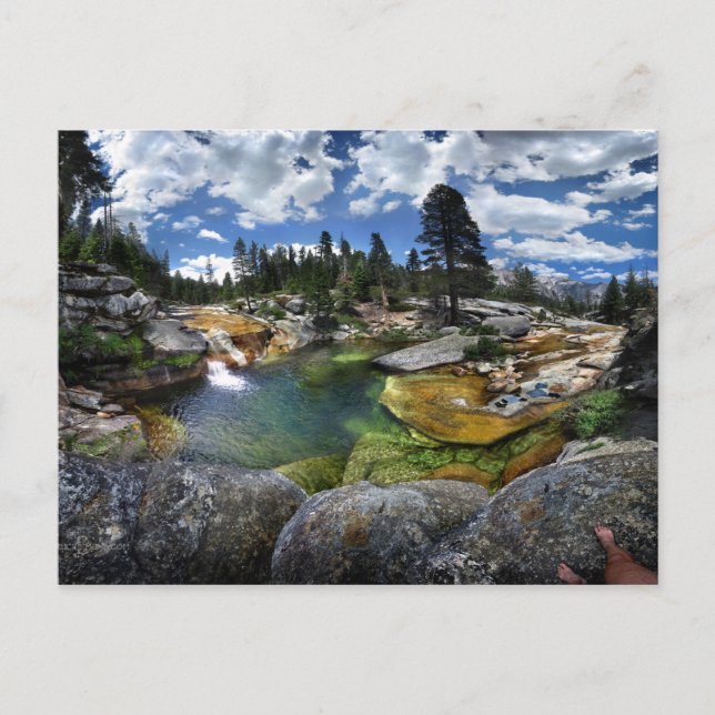 Carte Postale Trou de nage de la cascade de Snow Creek - Yosemit (Devant)