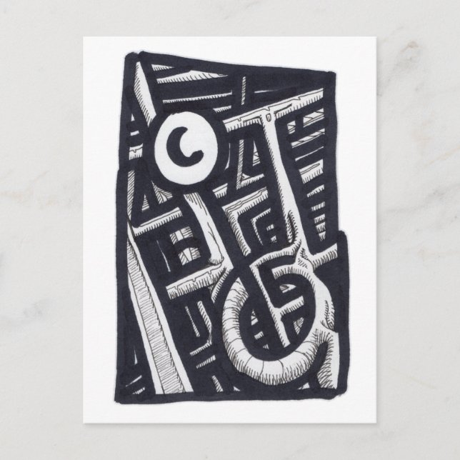 Carte Postale Trou en un ? (Devant)