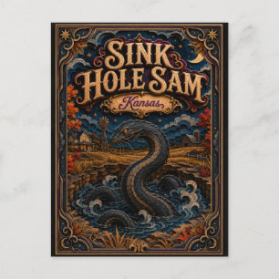 Carte Postale Trou engloutissant Sam Kansas Popcut Légendes