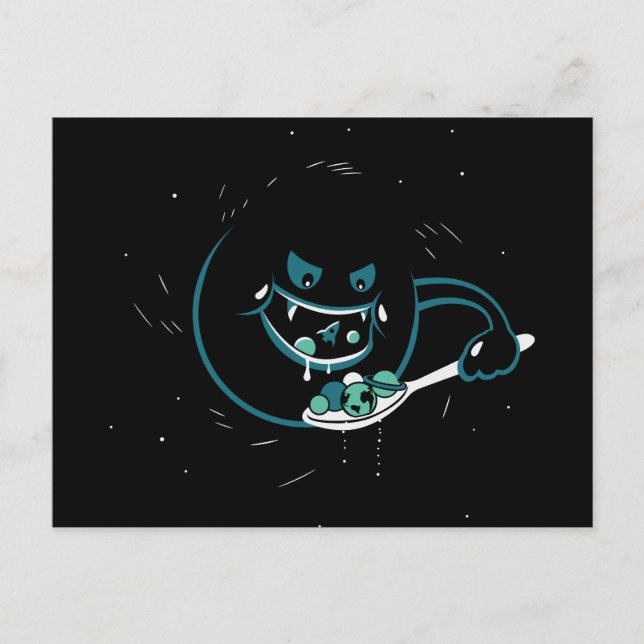 Carte Postale Trou noir Devours (Devant)