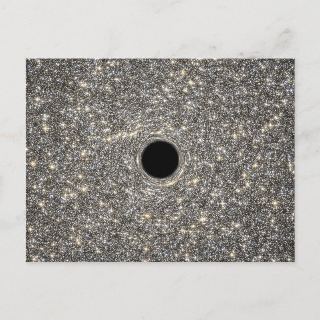 Carte Postale Trou noir supermassif au milieu d'une galaxie. (Devant)