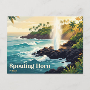 Carte Postale Trou Soufflant, Poipu, Hawaï, États-Unis