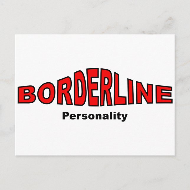 Carte Postale Trouble de la personnalité limite (Devant)