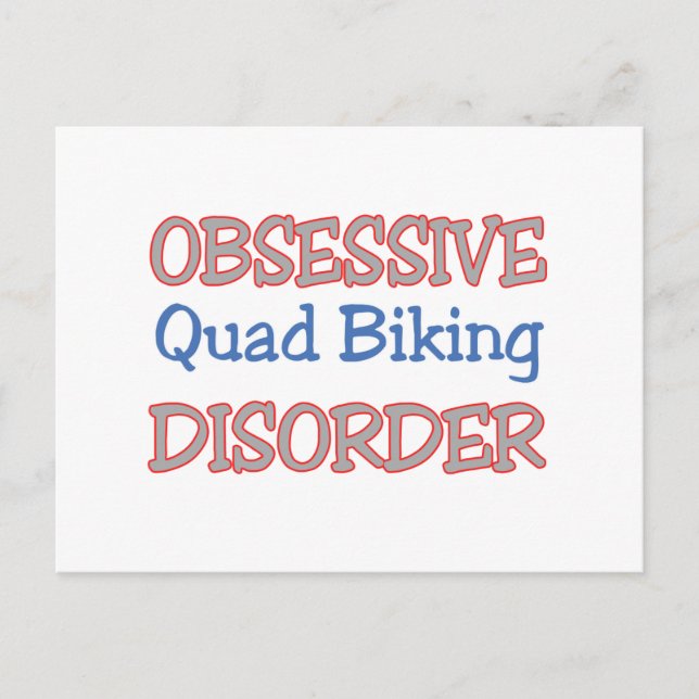 Carte Postale Trouble du quad Obsessionnel (Devant)