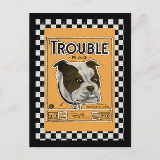 Carte Postale Trouble the Bulldog