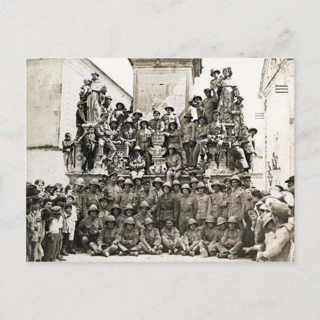 Carte Postale Troupes de l'Empire britannique 1915 (Devant)