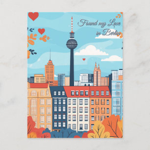 Carte Postale Trouvé mon amour à Berlin Saint Valentin