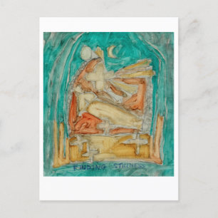 Carte Postale Trouver De La Douceur. méditation bouddhiste.