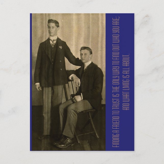 Carte Postale Trouver un ami digne de confiance est la seule faç (Devant)