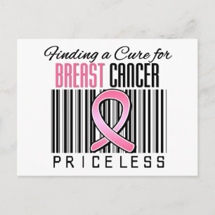 Carte Postale Trouver un remède pour le cancer du sein PRICELESS