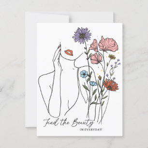 Carte Postale Trouvez La Beauté Dans La Citation Inspirationnell
