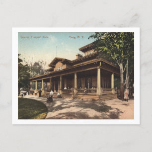 Carte Postale Troy NY Casino, Prospect Park, 1910 Vintage
