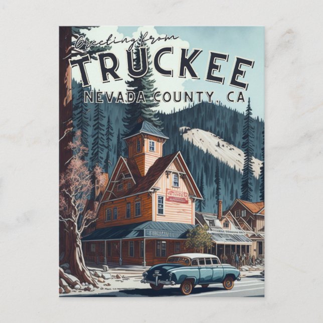 Carte Postale Truckee, CA (Devant)
