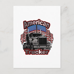 Carte Postale Trucker américain